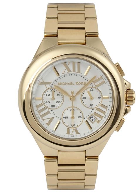 are michael kors watches real gold|michael kors chronograph gold.